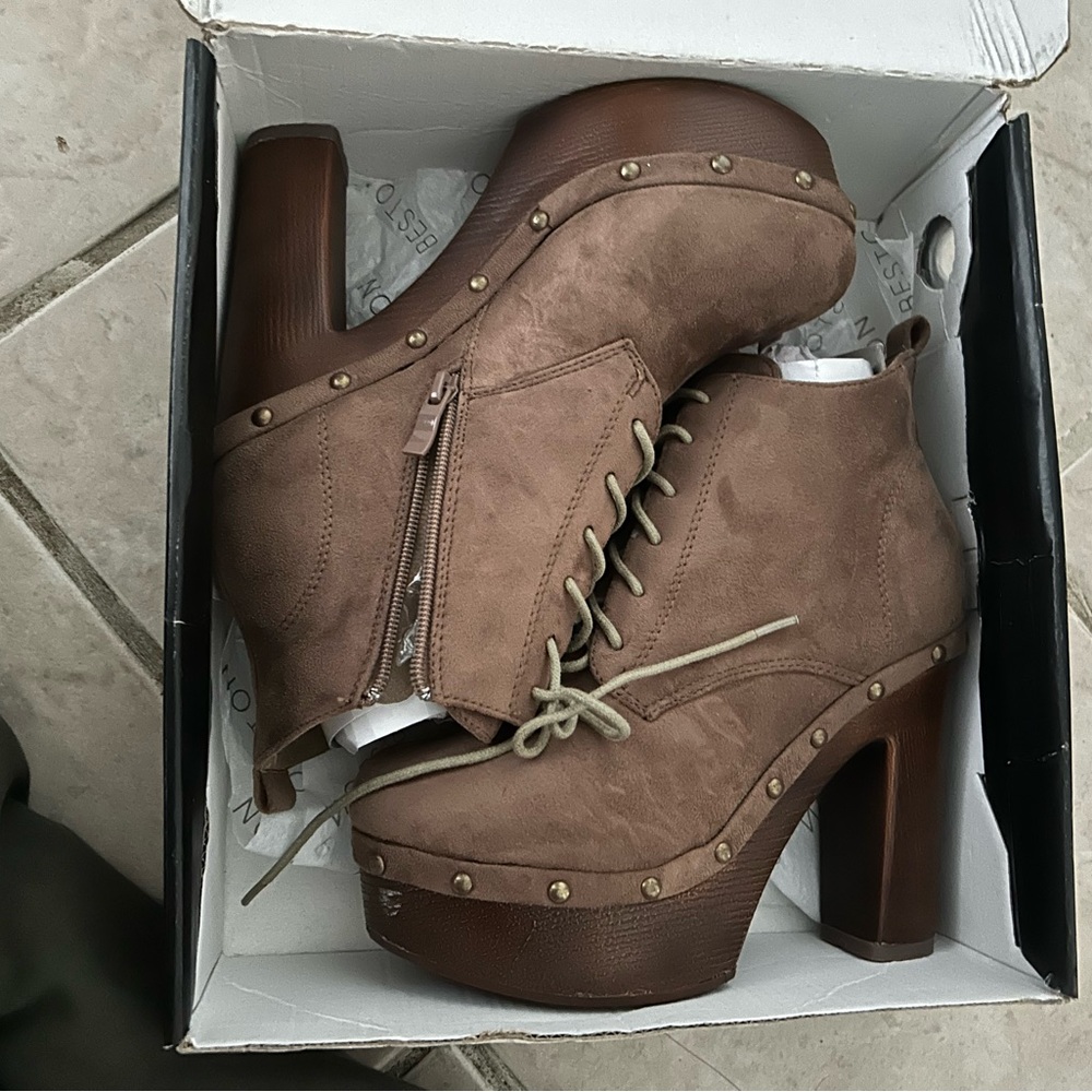 2 pairs of booties/heels/sandals bundle